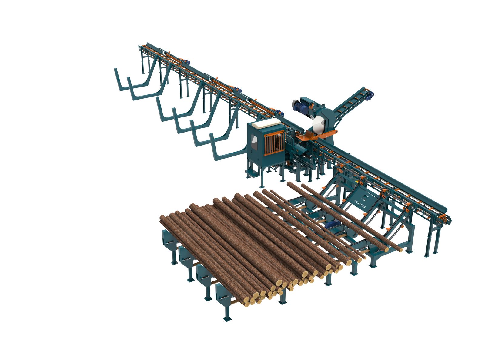 Дровокольно-сортировочная линия Cronver DRS -1250