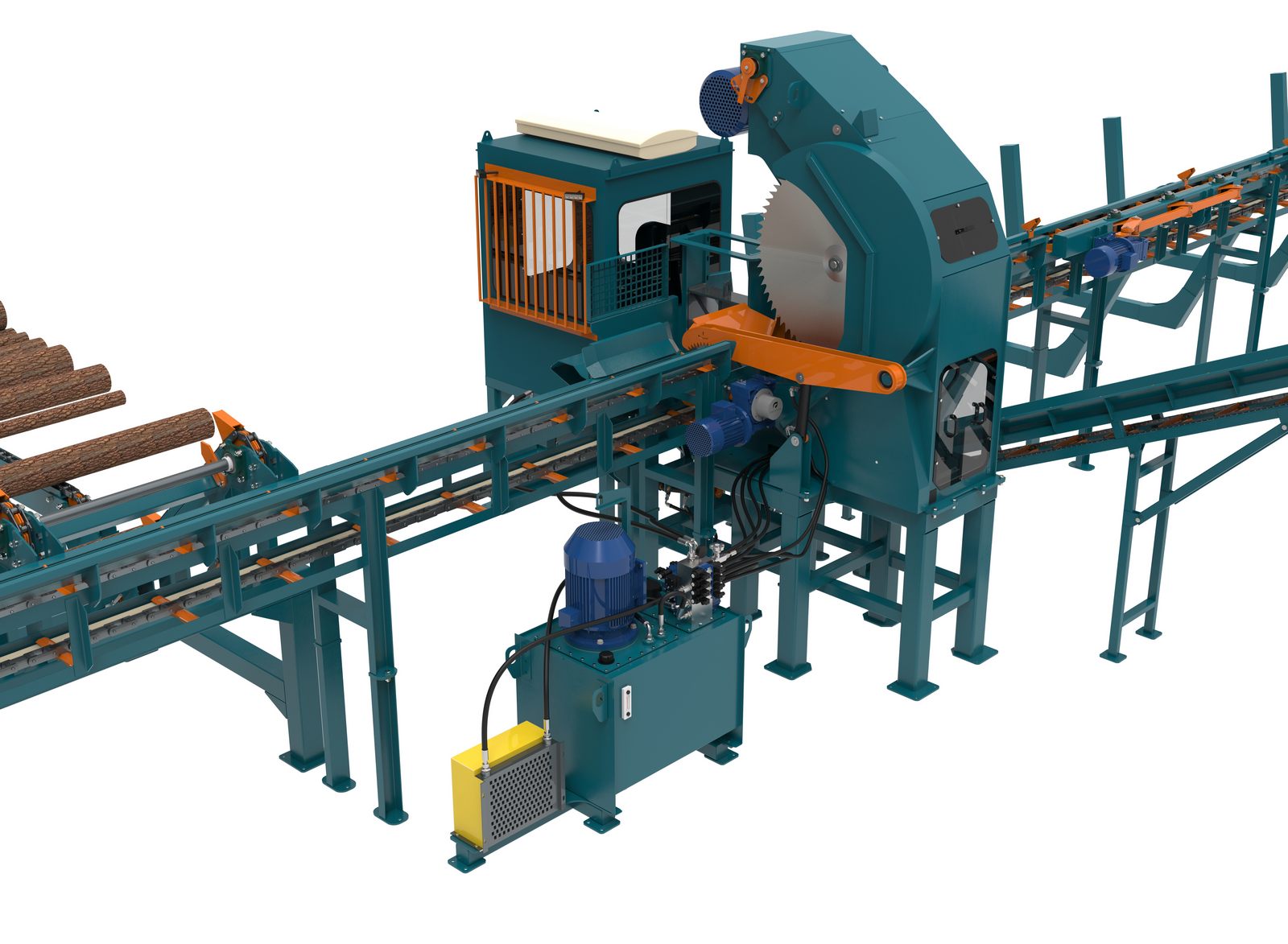 Дровокольно-сортировочная линия Cronver DRS -1250