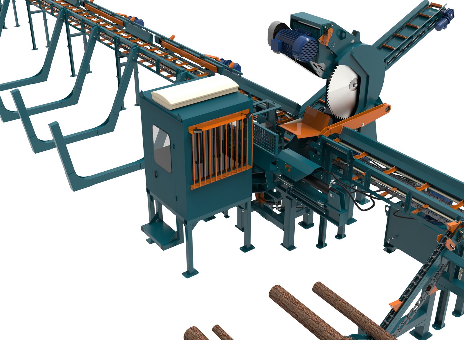 Дровокольно-сортировочная линия Cronver DRS -1250