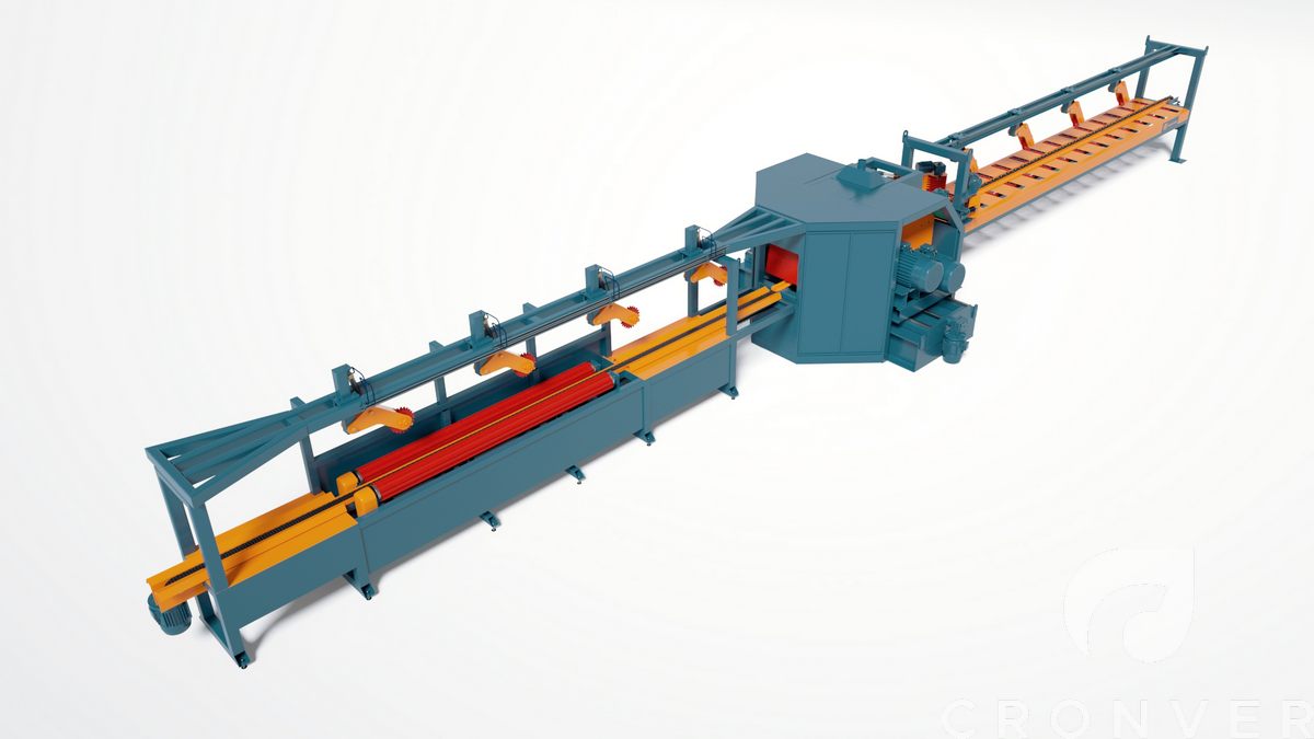 Четырёхвальный бревнопильный станок Cronver SB 4-400